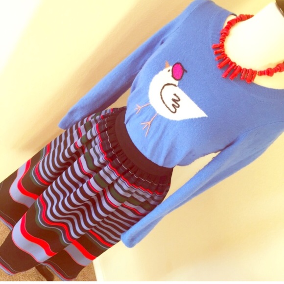 Zara Striped Midi Skirt - Picture 3 of 5